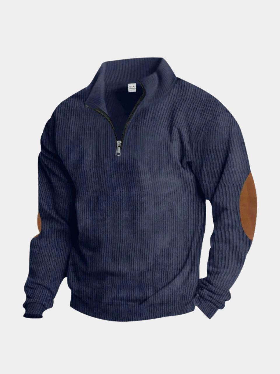High Collar Quarter Zip Corduroy Pullover - Verocci Essentials