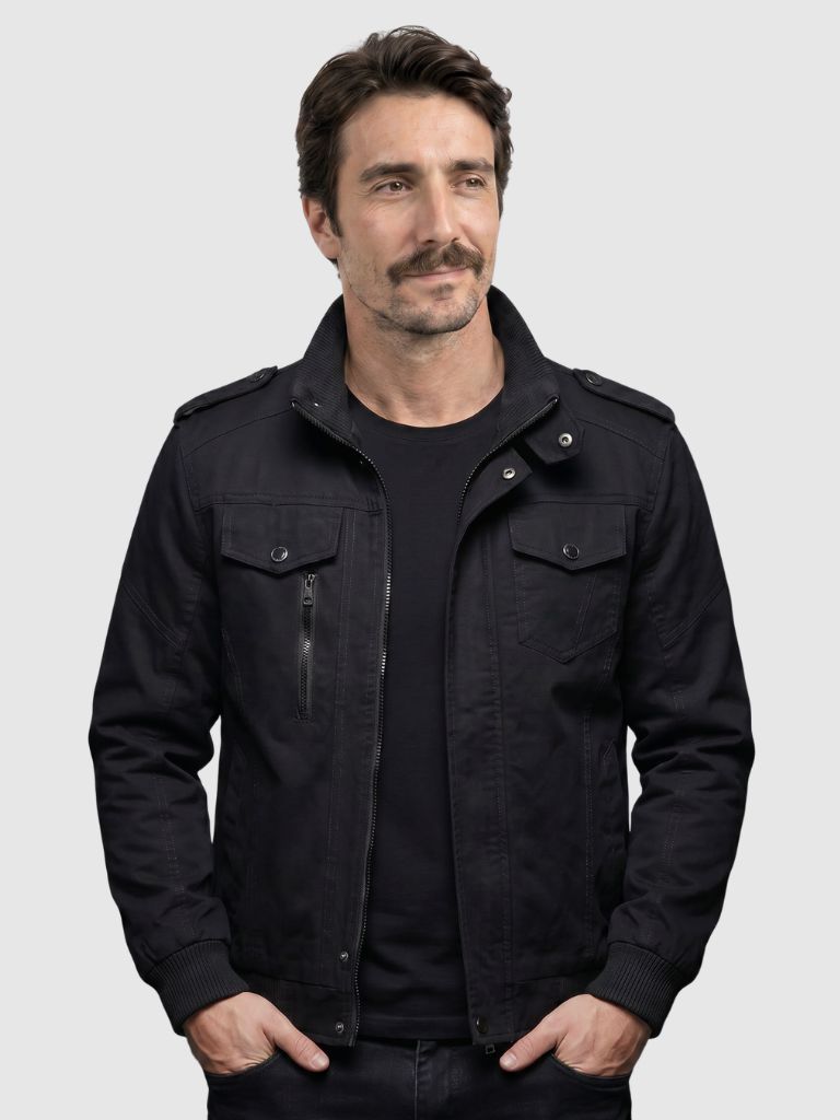 Command Ribbed Collar Jacket - Verocci Essentials