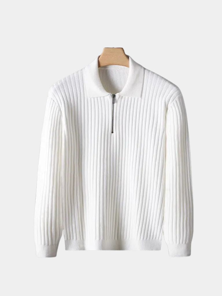 Alpine Riviera Knit Polo Pullover - Verocci Essentials