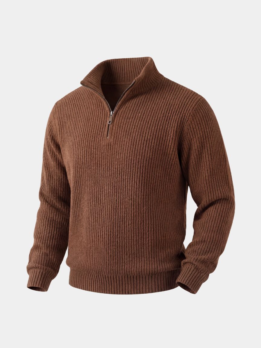 Classic Highland Quarter-Zip Sweater - Verocci Essentials