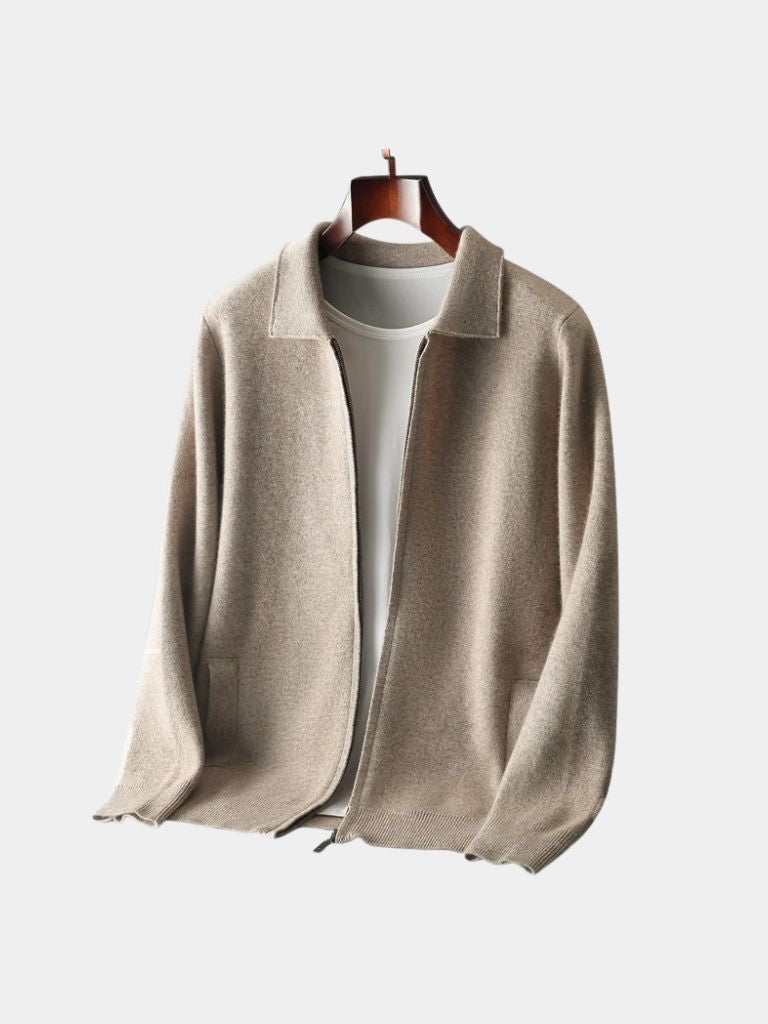 Cashmere Heritage Knit Jacket - Verocci Essentials