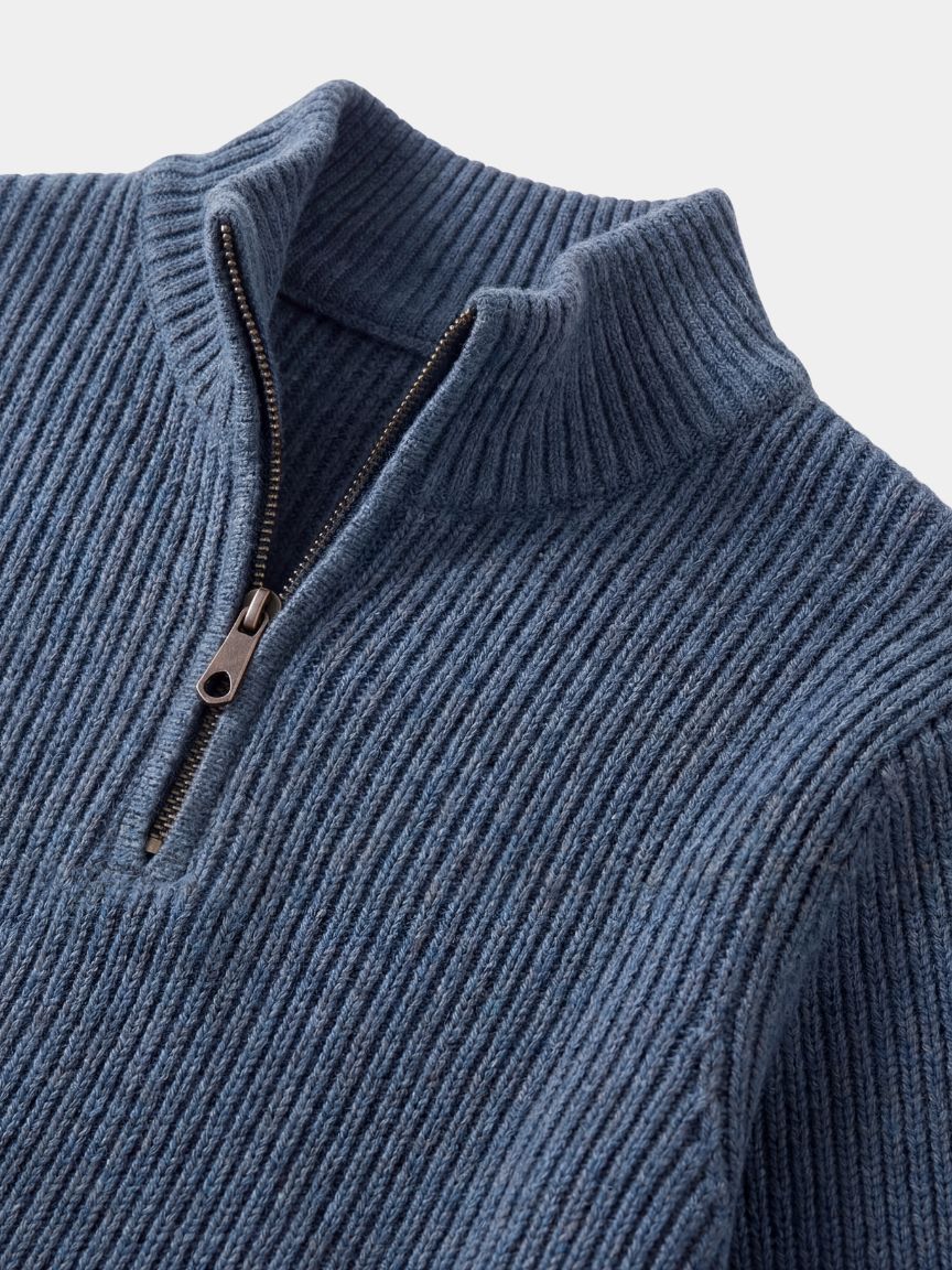 Classic Highland Quarter-Zip Sweater - Verocci Essentials