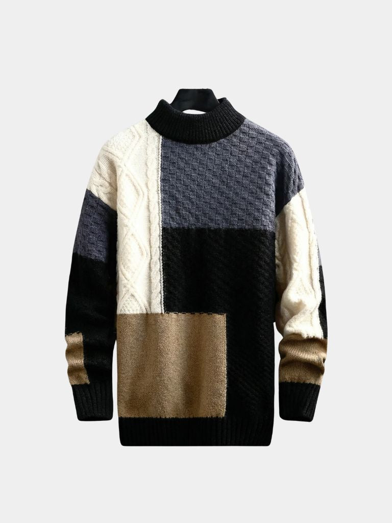Mosaic Artisan Knit Sweater - Verocci Essentials