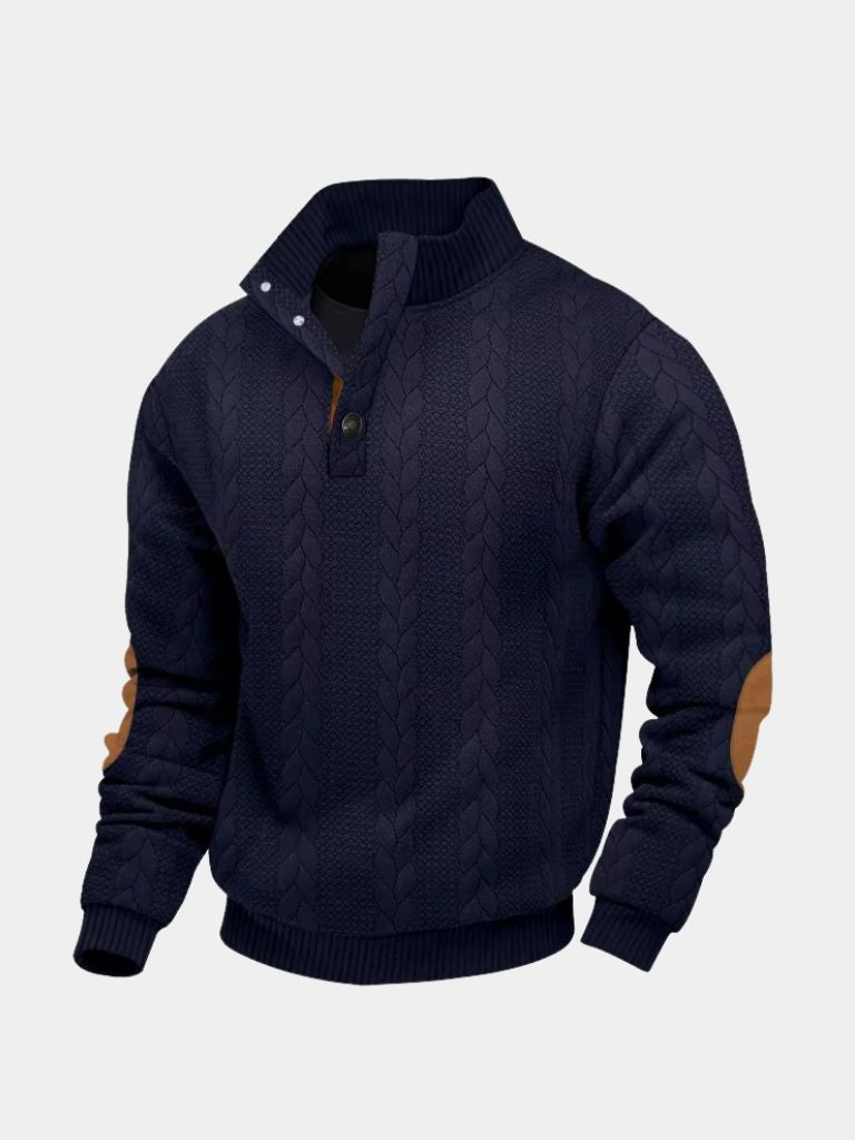 Timberline Long Collar Knit Sweater - Verocci Essentials
