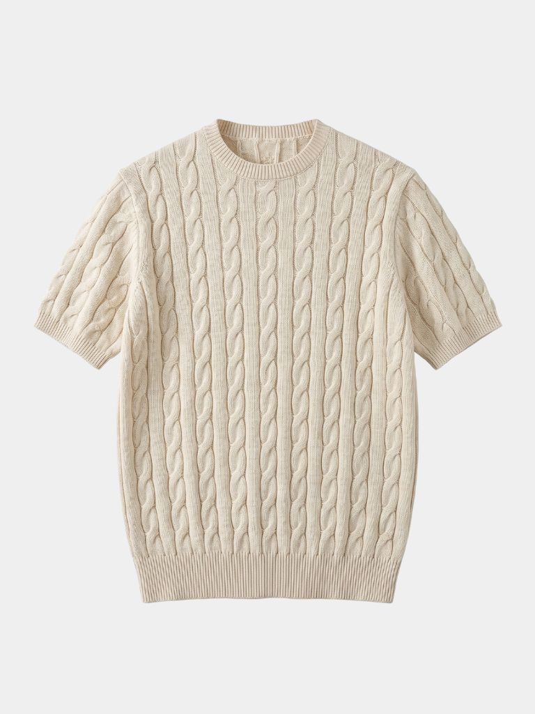 Classic Lozenge Knit T-Shirt - Verocci Essentials