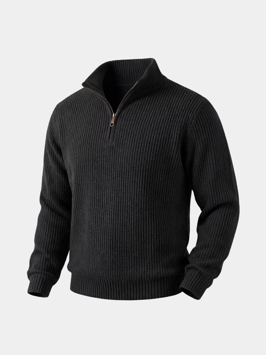 Classic Highland Quarter-Zip Sweater - Verocci Essentials