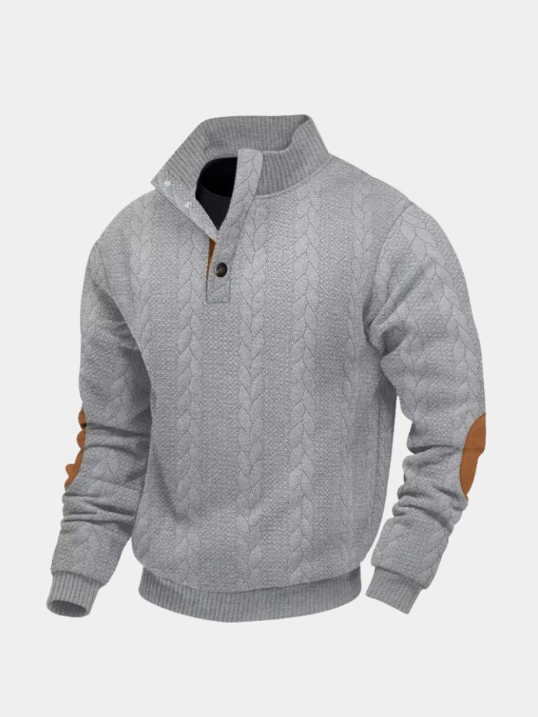 Timberline Long Collar Knit Sweater - Verocci Essentials