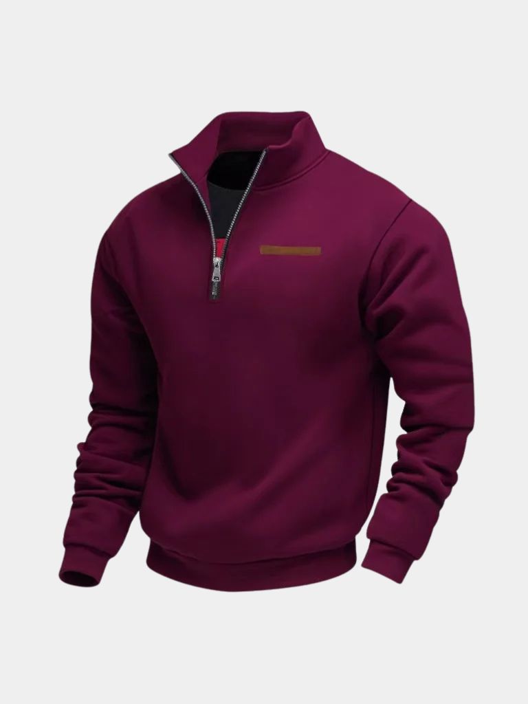 Slate Urban High Collar Pullover - Verocci Essentials