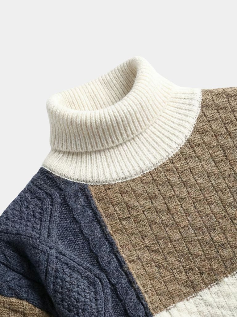 Mosaic Artisan Knit Sweater - Verocci Essentials