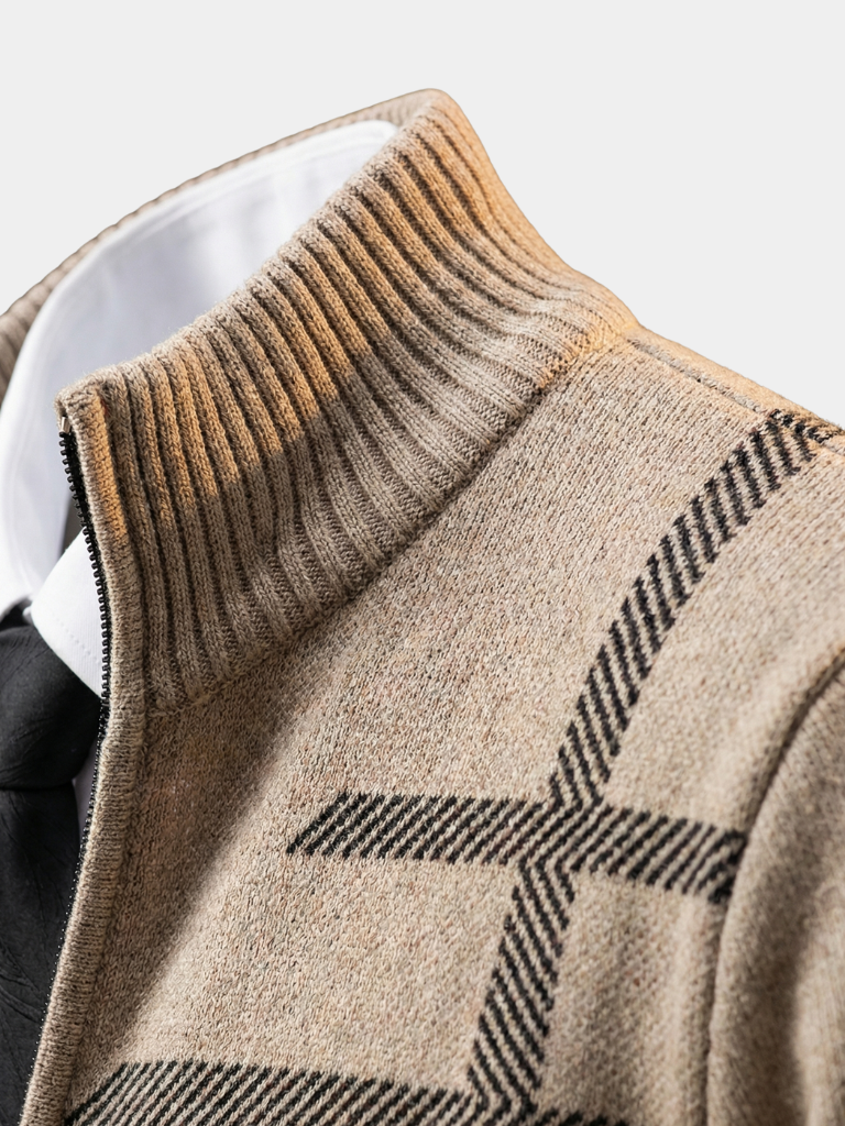 Graphite Symmetry Knit Jacket - Verocci Essentials
