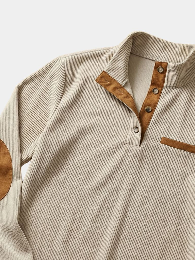 Monaco Casual Henley Pullover - Verocci Essentials