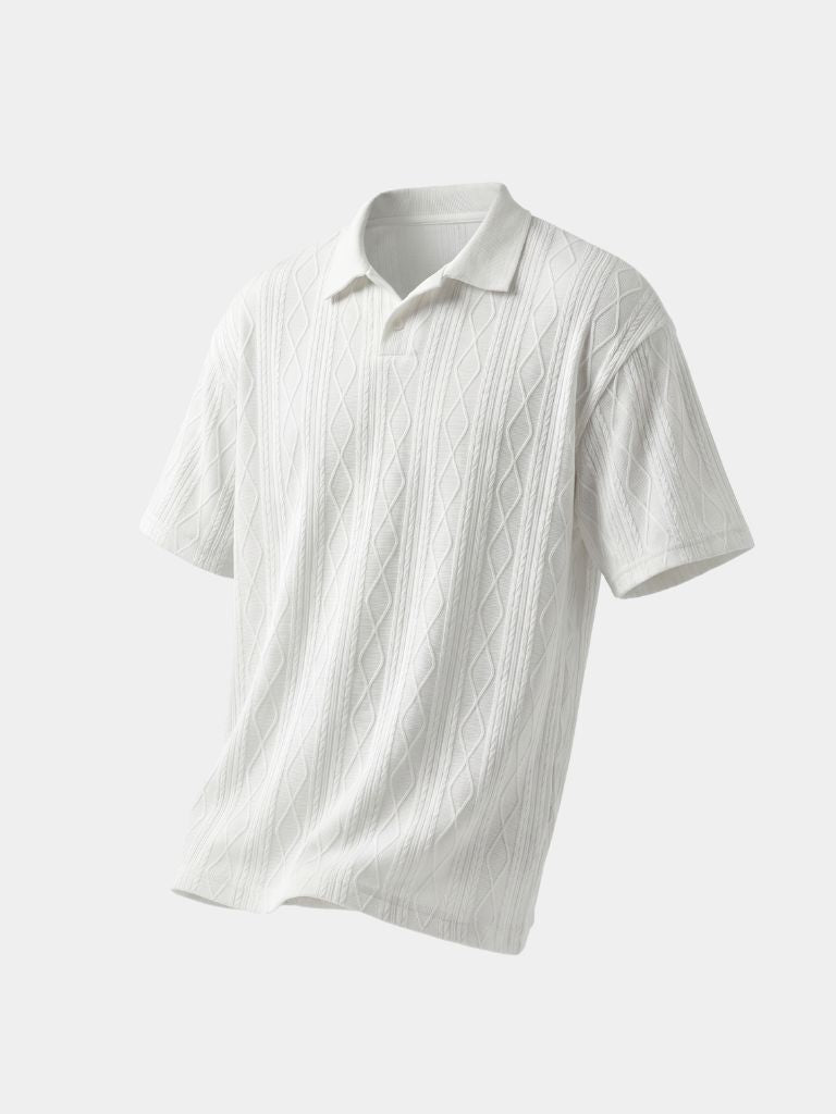 Imperial Diamond Knit Polo Shirt - Verocci Essentials
