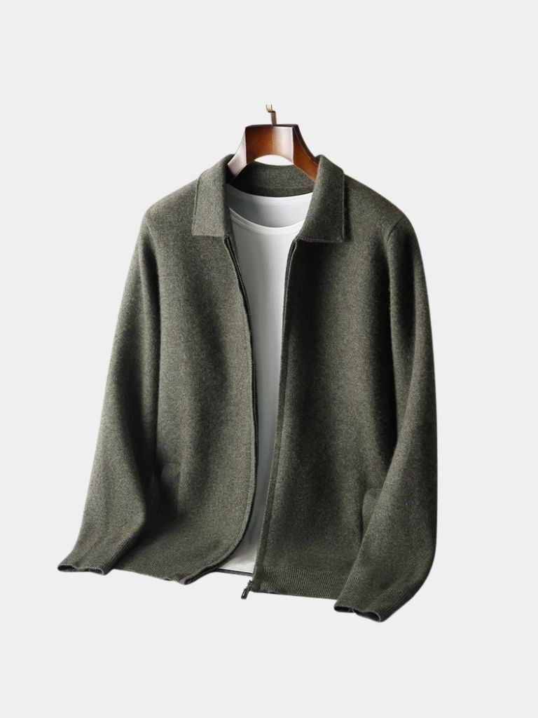 Cashmere Heritage Knit Jacket - Verocci Essentials