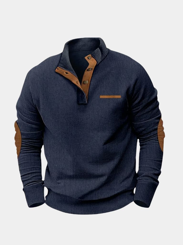 Monaco Casual Henley Pullover - Verocci Essentials