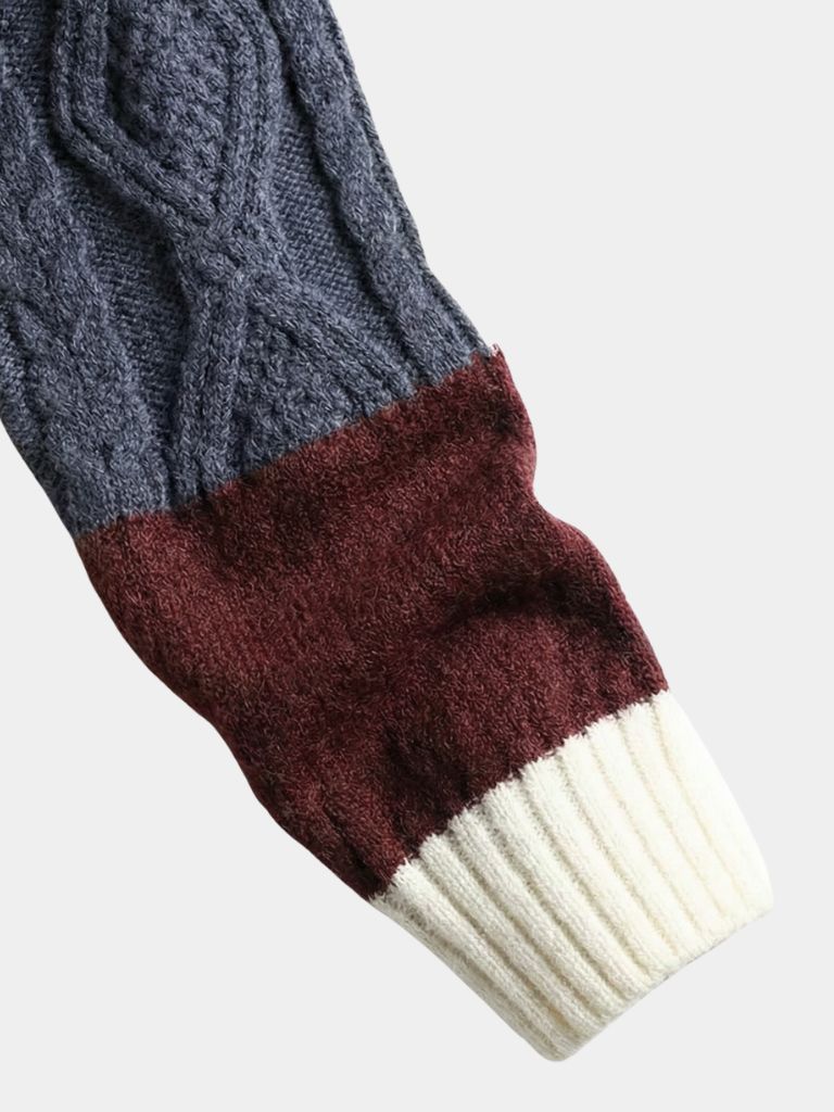 Mosaic Artisan Knit Sweater - Verocci Essentials
