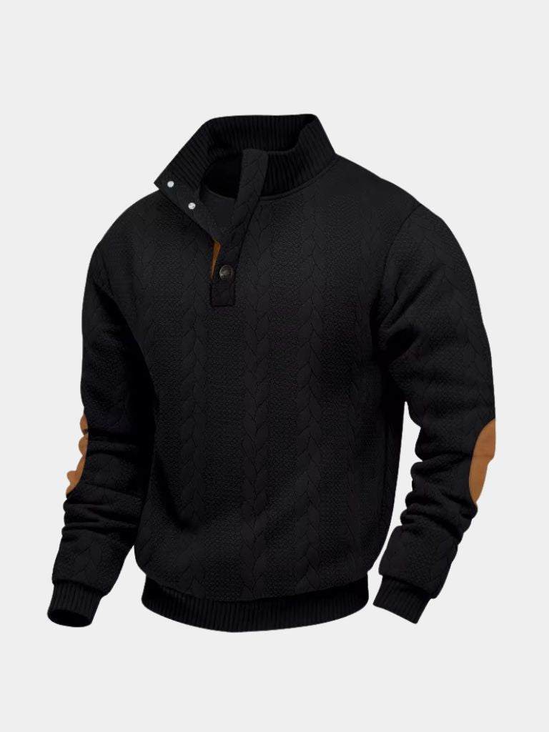 Timberline Long Collar Knit Sweater - Verocci Essentials