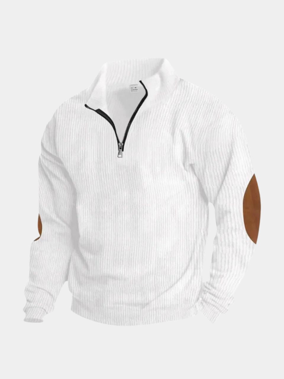 High Collar Quarter Zip Corduroy Pullover - Verocci Essentials