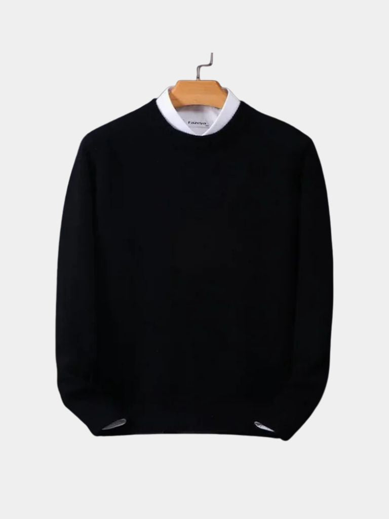 Linear Core Cotton Pullover - Verocci Essentials