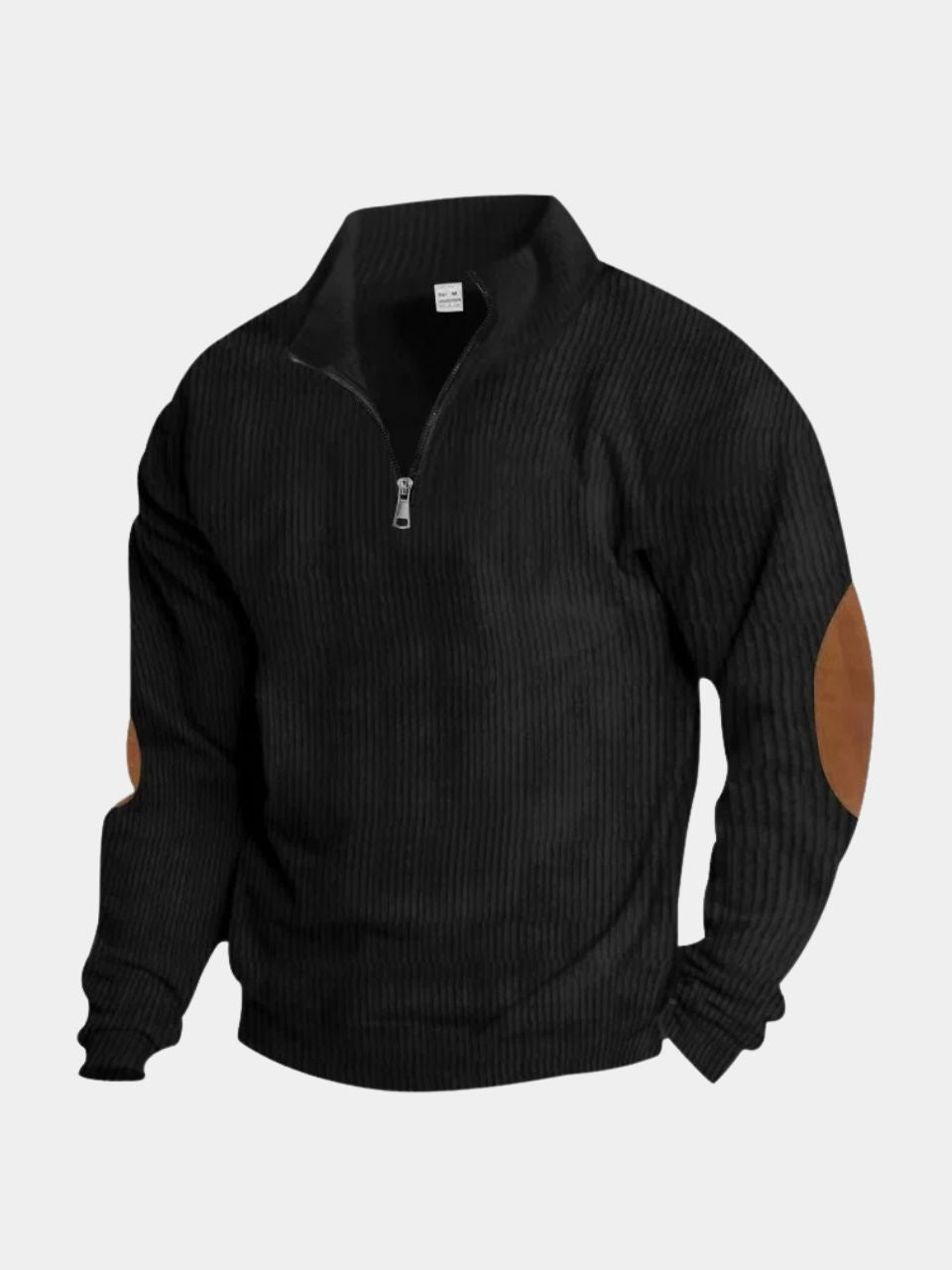 High Collar Quarter Zip Corduroy Pullover - Verocci Essentials