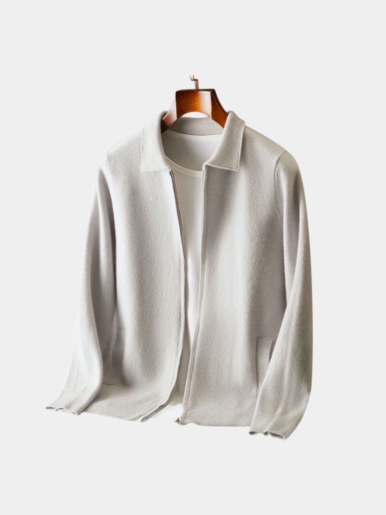 Cashmere Heritage Knit Jacket - Verocci Essentials