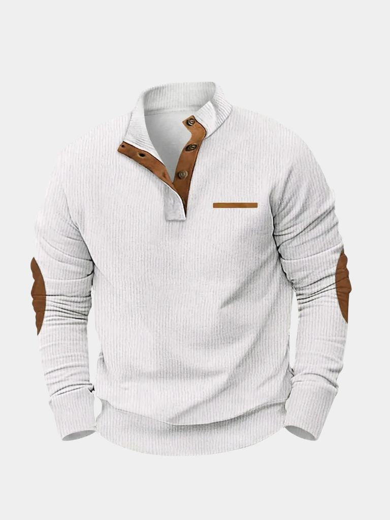 Monaco Casual Henley Pullover - Verocci Essentials
