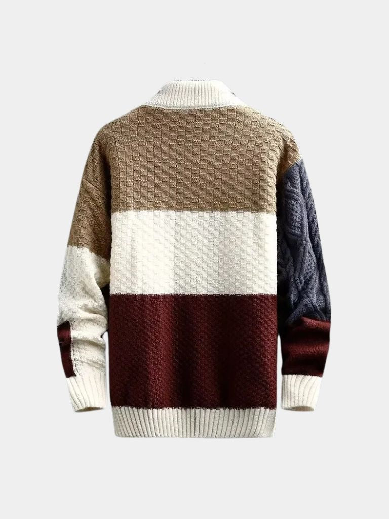 Mosaic Artisan Knit Sweater - Verocci Essentials