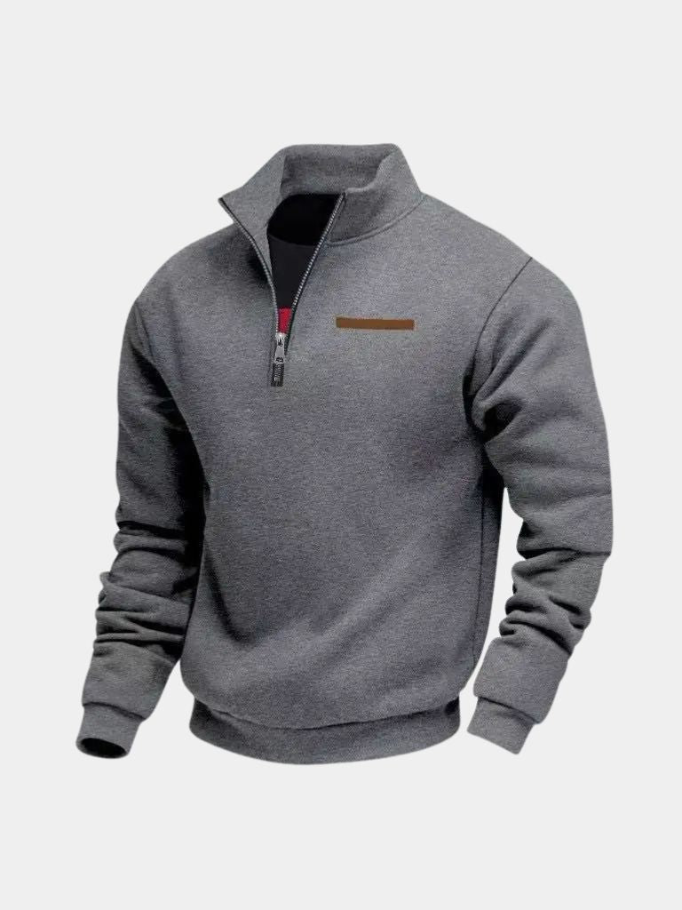 Slate Urban High Collar Pullover - Verocci Essentials