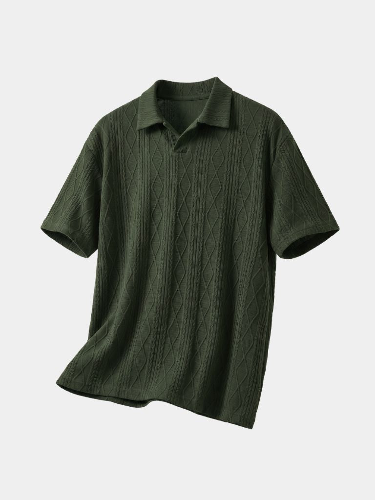 Imperial Diamond Knit Polo Shirt - Verocci Essentials