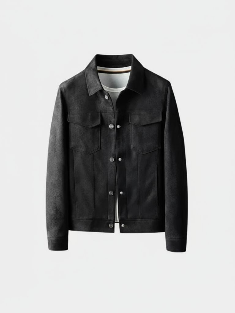 Laurent Leather Aviator Jacket - Verocci Essentials