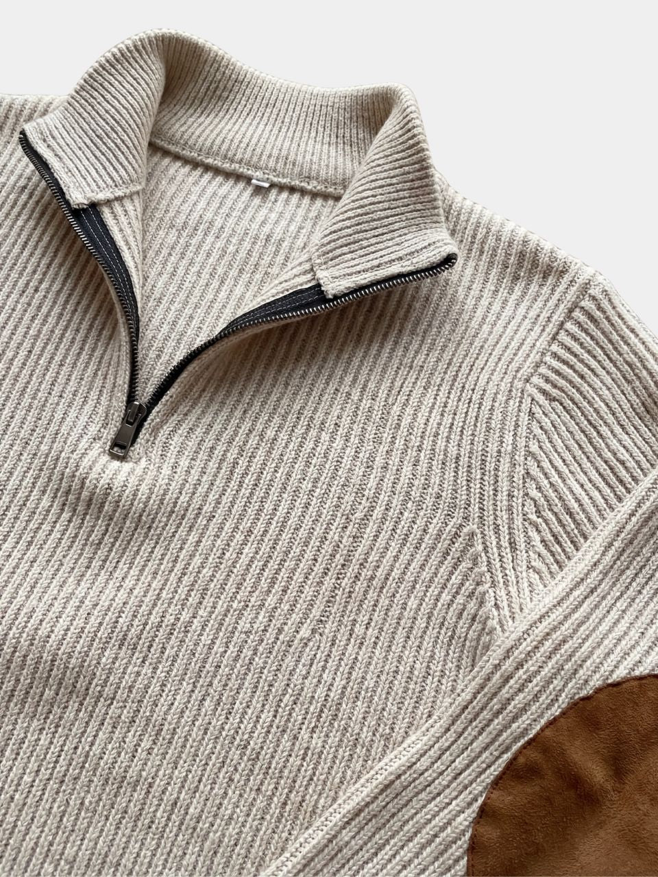 High Collar Quarter Zip Corduroy Pullover - Verocci Essentials