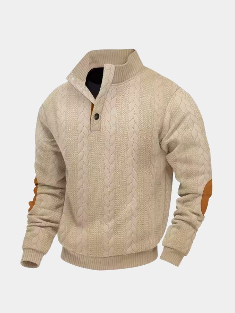 Timberline Long Collar Knit Sweater - Verocci Essentials