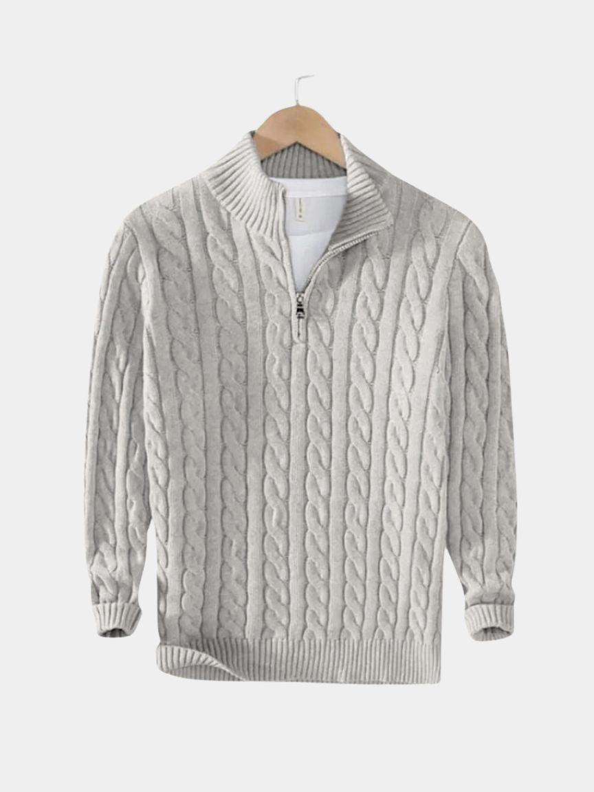 Essential Half Zip Curve Sweater - Verocci Essentials