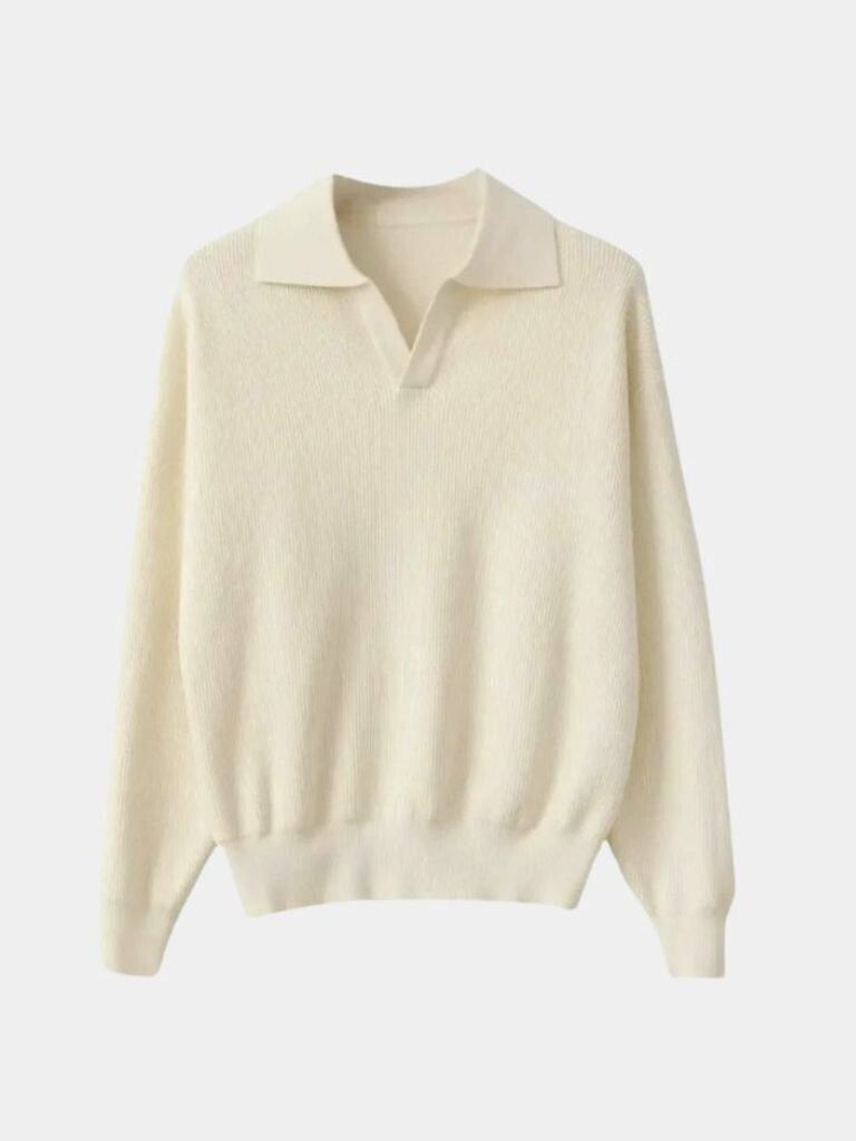 Essential V-Neck Polo Pullover - Verocci Essentials