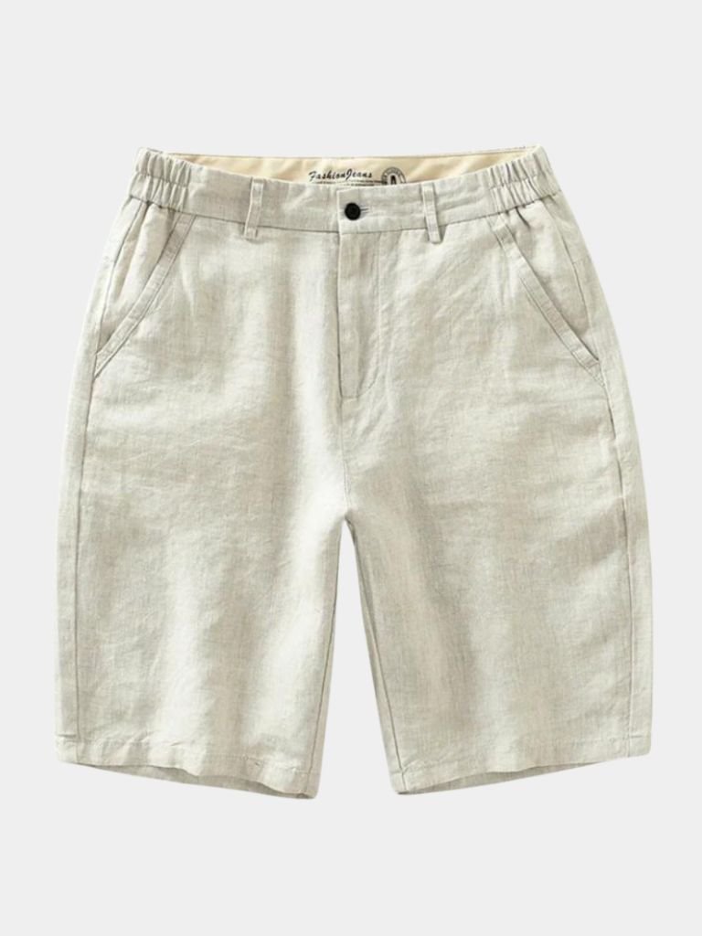 Bleu Horizon Linen Shorts - Verocci Essentials