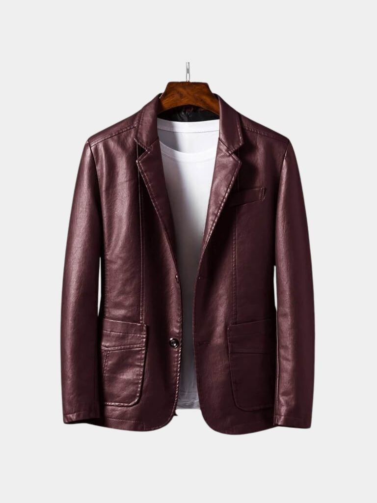 Bold Caramel Leather Jacket - Verocci Essentials