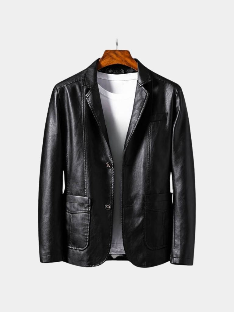 Bold Caramel Leather Jacket - Verocci Essentials