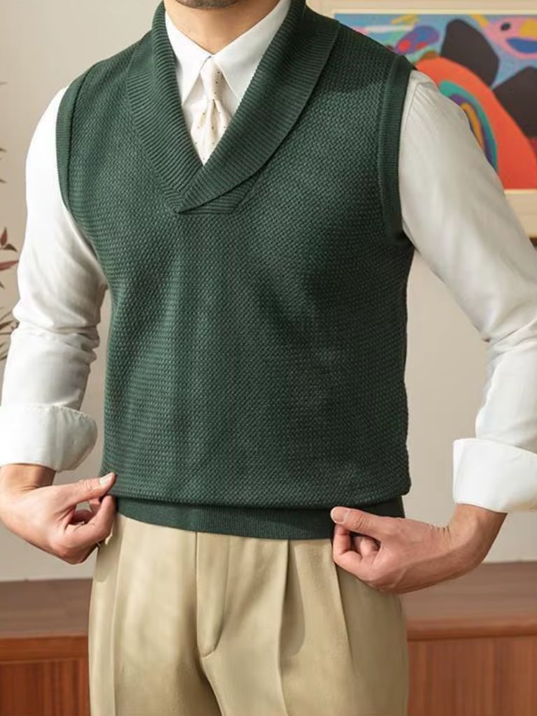 British Knit Vest Waistcoat - Verocci Essentials