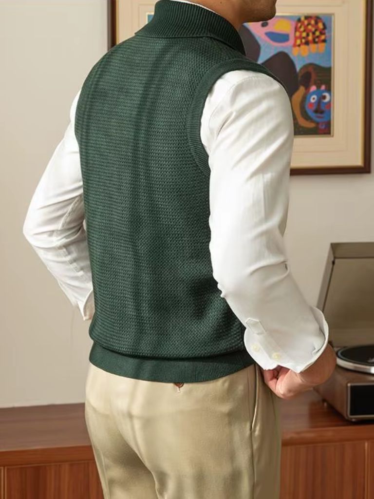 British Knit Vest Waistcoat - Verocci Essentials