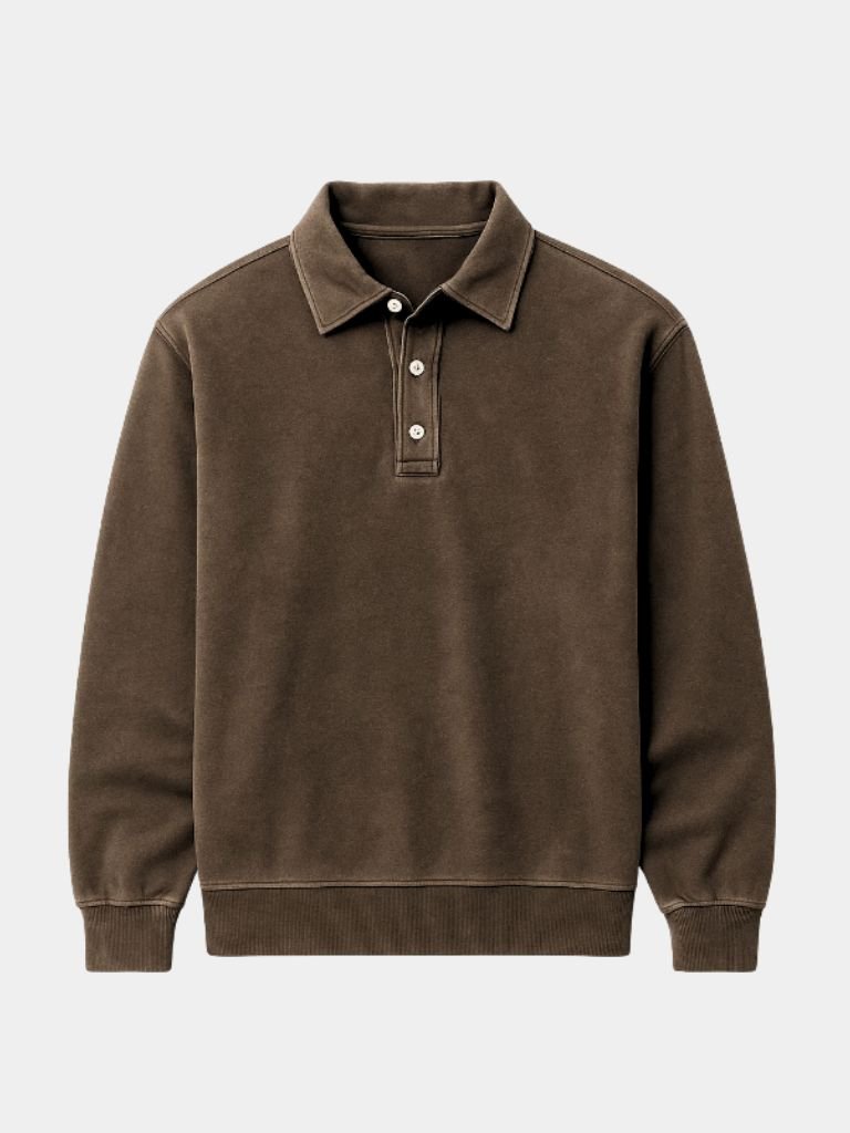Canyon Mist Long Sleeve Polo Shirt – Verocci Essentials