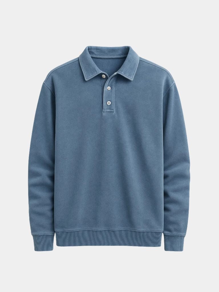 Canyon Mist Long Sleeve Polo Shirt – Verocci Essentials