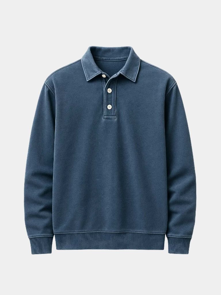 Canyon Mist Long Sleeve Polo Shirt – Verocci Essentials