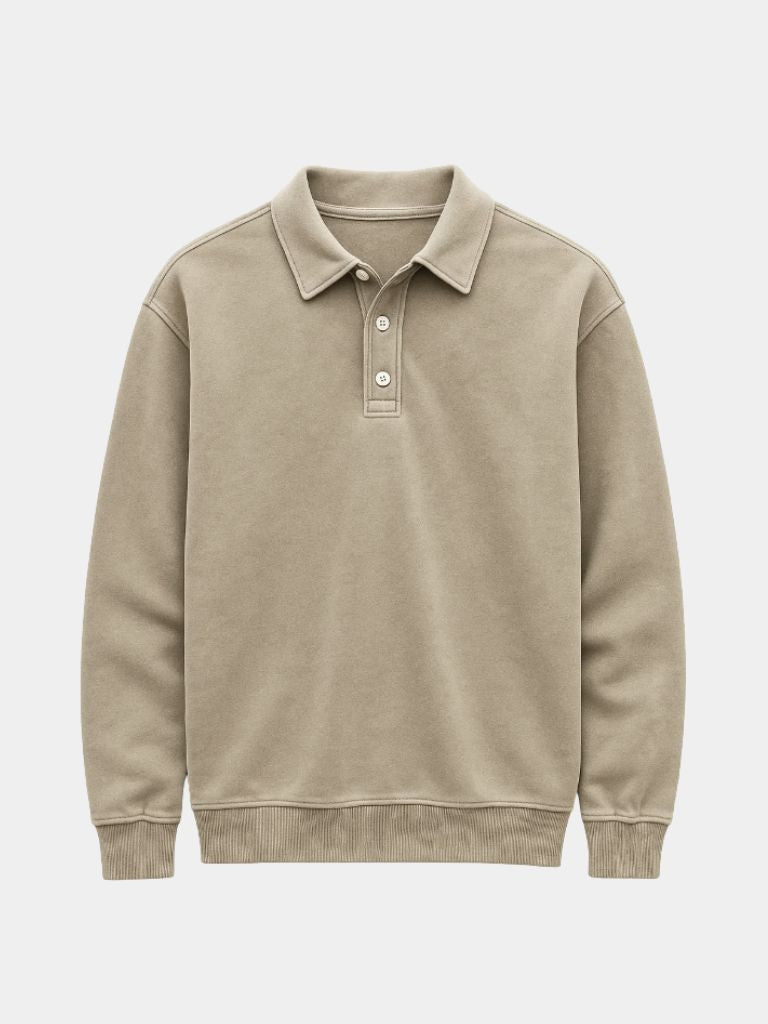 Canyon Mist Long Sleeve Polo Shirt – Verocci Essentials