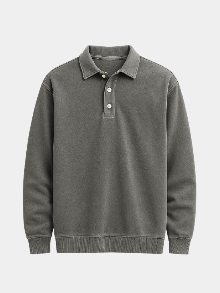 Canyon Mist Long Sleeve Polo Shirt – Verocci Essentials