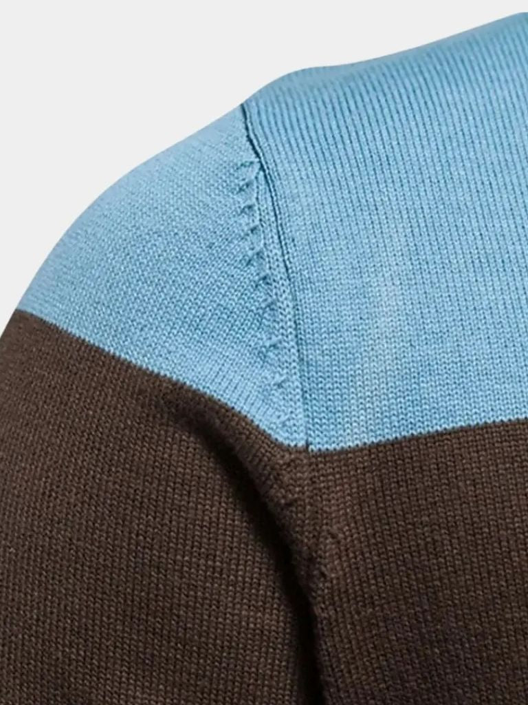 Cardigan Sweater Zipper Standing Collar Knitwear - Verocci Essentials
