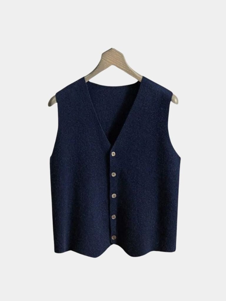 Cashmere Cardigan Vest  - Verocci Essentials