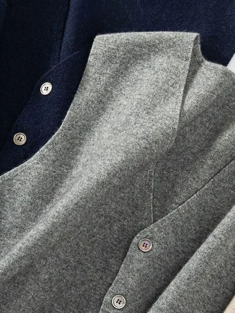 Cashmere Cardigan Vest  - Verocci Essentials