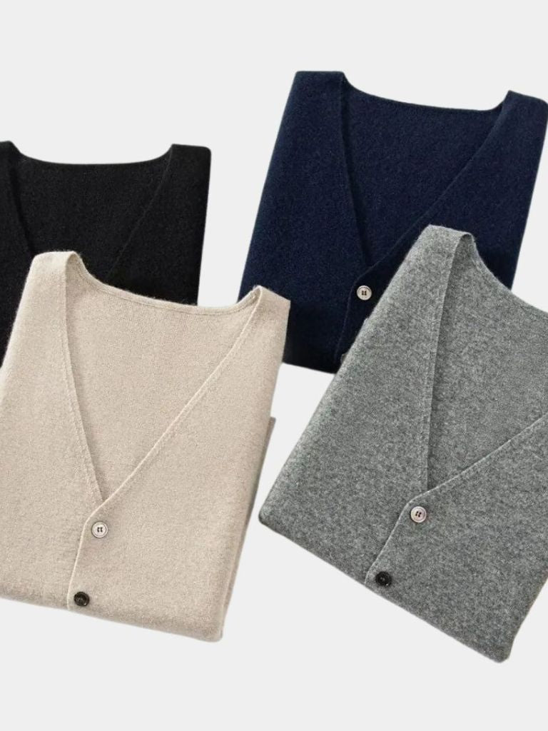 Cashmere Cardigan Vest  - Verocci Essentials