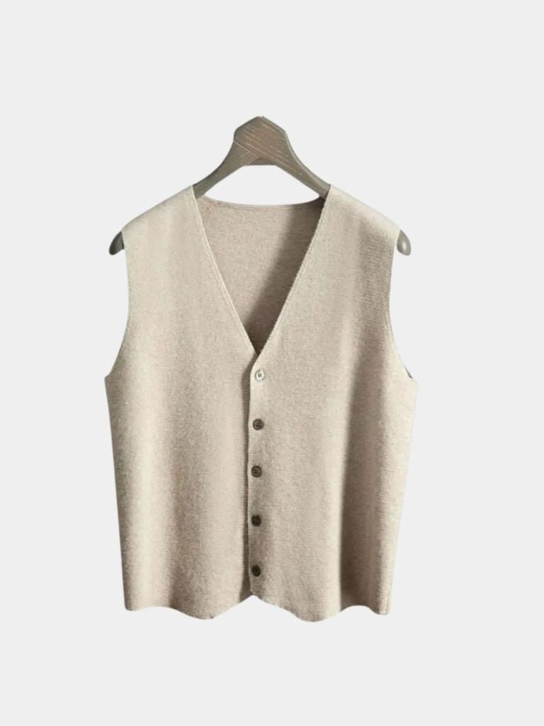 Cashmere Cardigan Vest  - Verocci Essentials