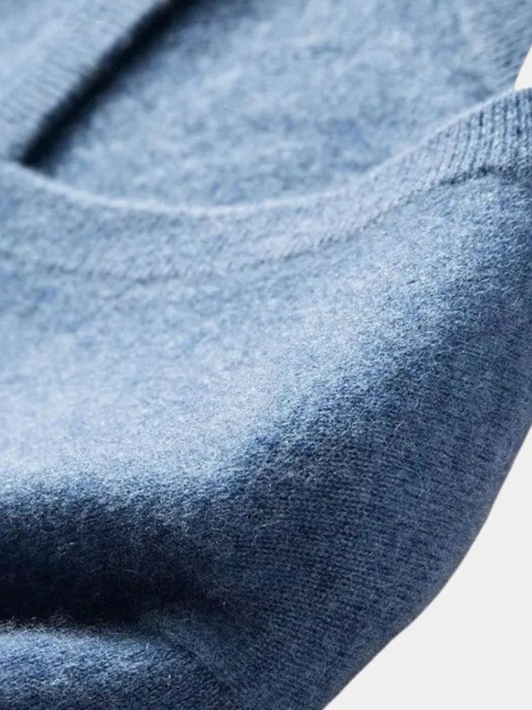 Cashmere V Neck Knitwear Sweater - Verocci Essentials