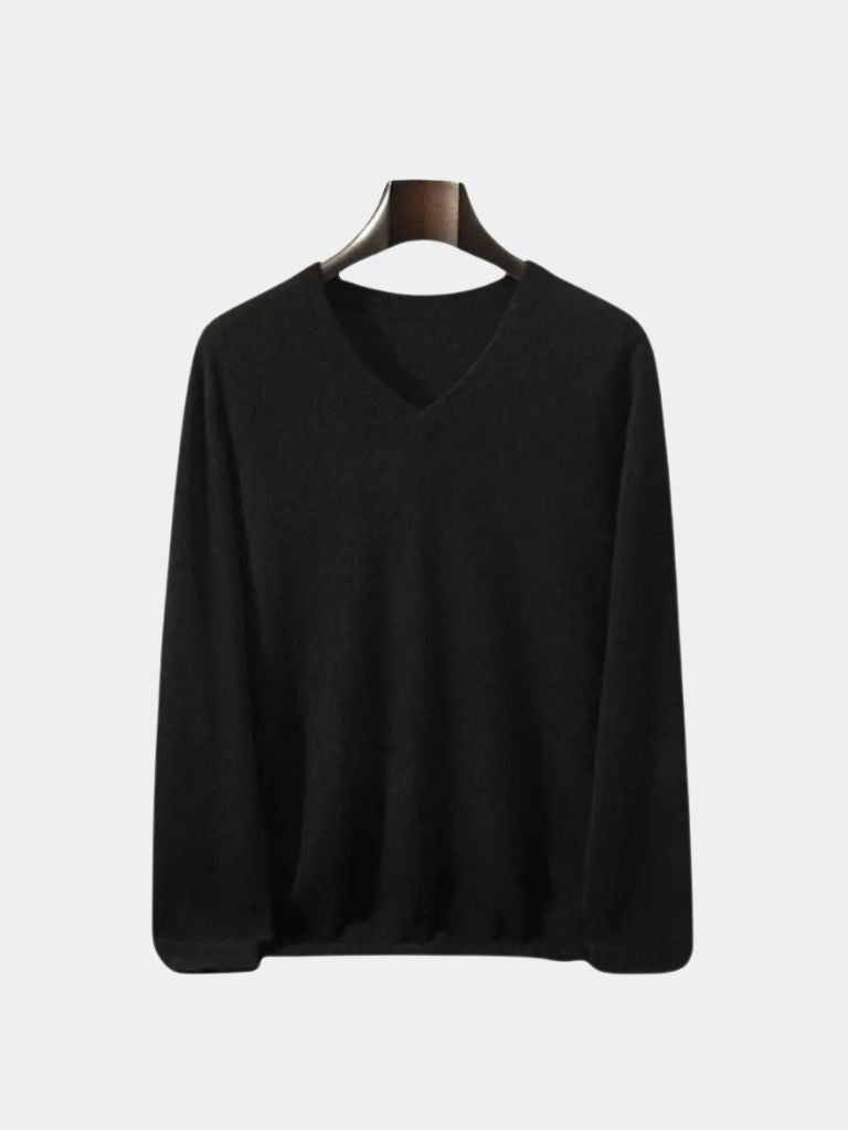 Cashmere V Neck Knitwear Sweater - Verocci Essentials